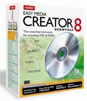 Roxio Easy Media Creator 8 Essentials box art
