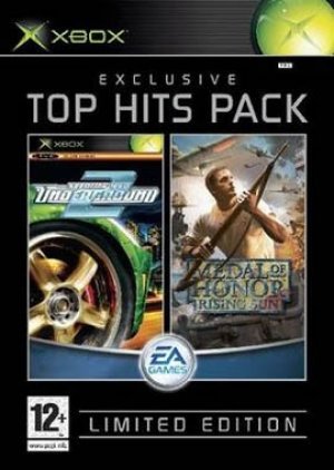 Top Hits Pack - Need for Speed Underground 2 + Medal of Honor Rising Sun box art