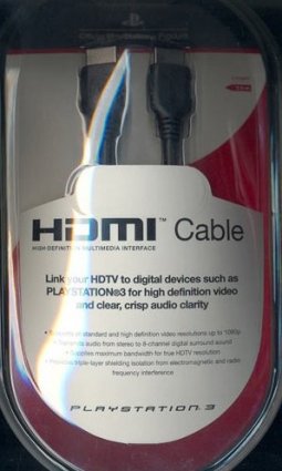 Official Sony HDMI Cable box art