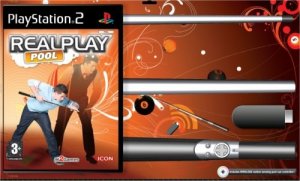 RealPlay Pool + Wireless Motion Sensing Pool Cue Controller box art