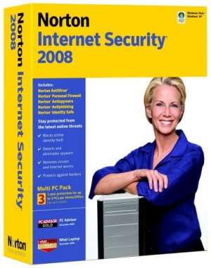 Norton Internet Security 2008 (3 User licence) - Full Edition box art