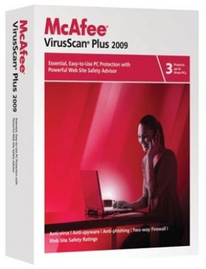 McAfee VirusScan Plus 2009 box art