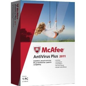 McAfee AntiVirus Plus 2011 - 1 User box art