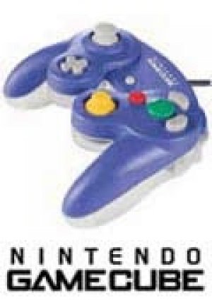 Official Gamecube Control Pad Purple &amp; Clear box art