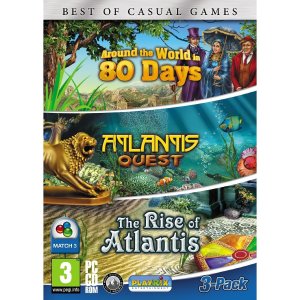 Playrix Triple Pack (Around the World in 80 Days, Rise of Atlantis & Atlantis Quest) box art