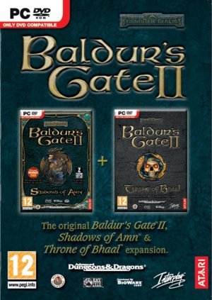 Baldurs Gate 2 - Shadows Of Amn &amp; Throne of Bhaal Double Pack box art