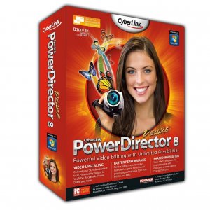 CyberLink PowerDirector 8 Deluxe box art