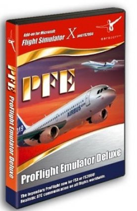 PFE ProFlight Emulator Deluxe (Flight Simulator X / 2004 Add-On) box art