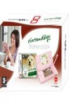 Nintendo DS Lite Pink Console +  Nintendogs Labrador & Friends box art