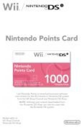 Nintendo Points Card 1000 (Nintendo DS/Wii) box art