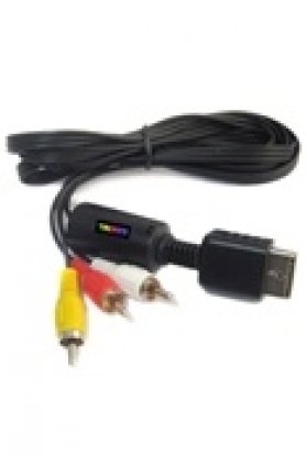 TRIXES Audio Video Cable Lead For PS2 Sony Playstation 2 box art