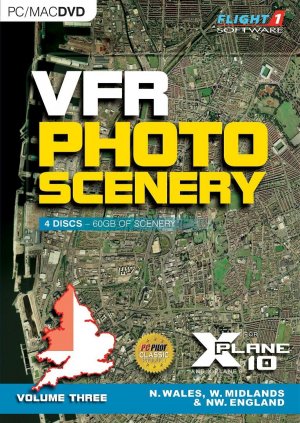 VFR Photographic Scenery Volume 3: North Wales, West Midlands, and North-West England box art