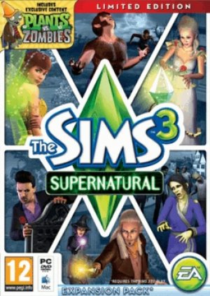 The Sims 3: Supernatural Limited Edition box art