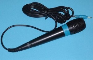 Official Sony Microphone for Singstar - Wired Microphone - BLUE box art