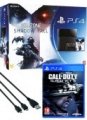 compare prices for Sony Playstation 4 Console with Killzone Shadow Fall, COD Ghosts & Dual Charging Cable on PS4