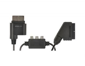 Speedlink Tracs Scart Video And Audio Cable For Microsoft Xbox 360 Black (sl-2019-bk) box art