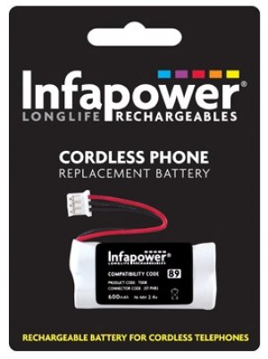 Infapower 2x AAA Ni-Mh 600mAH Cordless Phone Replacement Batteries box art