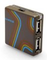 compare prices for Soyntec Nexoos 372 4-Port Hub USB 2.0 - Orange on PC