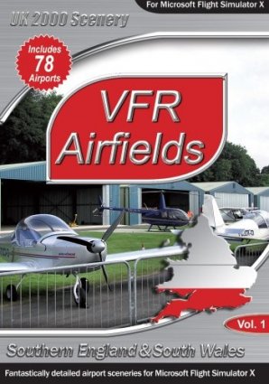 VFR Airfields Volume 1 - Southern England & South Wales for FSX box art