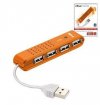 compare prices for Trust Vecco 4 Port USB 2.0 Mini Hub - Orange on PC