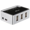 compare prices for Trust SliZe 4 Port USB 2.0 Hub - Black & Silver on PC