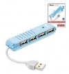 compare prices for Trust Vecco 4 Port USB 2.0 Mini Hub - Blue on PC