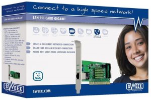 Sweex LC101 LAN PCI Card Gigabit box art