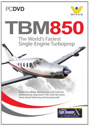 Wilcos Socata TBM850 for FS2004 and FSX box art
