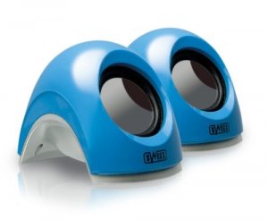 Sweex Notebook Speaker Set Blue box art