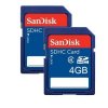 compare prices for Sandisk 4GB SDHC Card Twinpack on PC