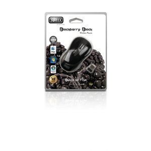 Sweex Wireless Optical USB Mouse - Blackberry Black box art