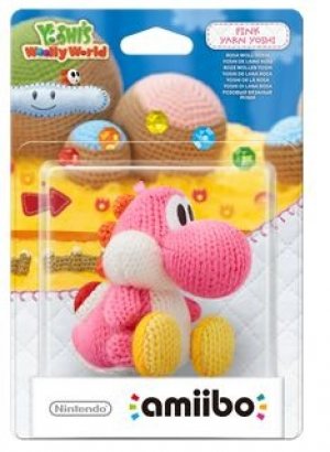 Amiibo Yoshi's Woolly World Collection - Pink Yarn Yoshi box art