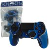 compare prices for Pro Soft Silicone Protective Cover With Ribbed Handle Grip (Blue Camo) on PS4
