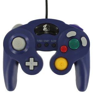 Zedlabz Wired Nintendo Gamecube Controller [purple] (compatible Vibration With Turbo) /gc box art