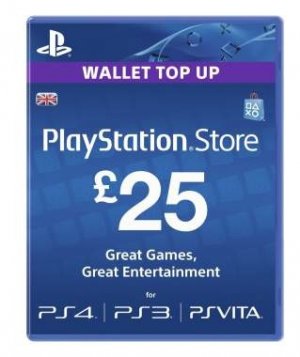 £25 GBP Playstation Network Card box art