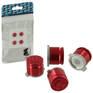 Zedlabz Ps4 Alloy Metal Bullet Buttons X4 [red] box art