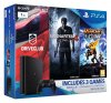 compare prices for Playstation 4 Console 500GB Black with Uncharted 4 Ratchet and Clank DriveClub on PS4