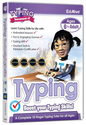Typing Tournament V2 For Ages 6 To Adult box art