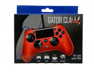 Playstation 4 - Gator Claw Wired Controller (red) (orb) /ps4 Playstation 4 - Gator Claw Wired Controller (red) (orb) /ps4 box art