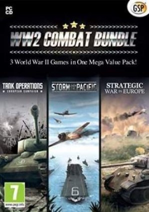 World War 2 Combat Bundle - 3 Strategy Games in One Mega Value Pack (Tank Operations Storm over the Pacific Strategic War in Europe) (PC CD) box art