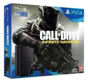 Sony Playstation 4 Slim 500gb + Cod Infinite Warfare Bundle Uk Spec box art