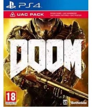 Doom - UAC Pack Edition (PS4) First Person Shooter Shooting Game PS4 Console box art