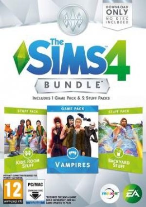 The Sims 4 Bundle Pack 7: Vampires Kids Room Stuff Backyard Stuff [PC Games] box art