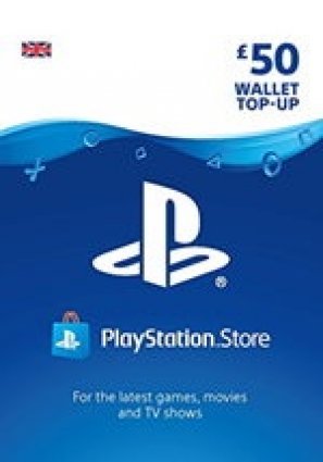 PlayStation PSN Card 50 GBP Wallet Top Up - UK account box art