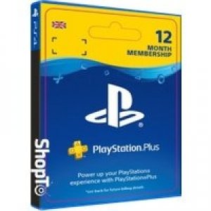 Playstation Network Plus 12 Month Membership box art